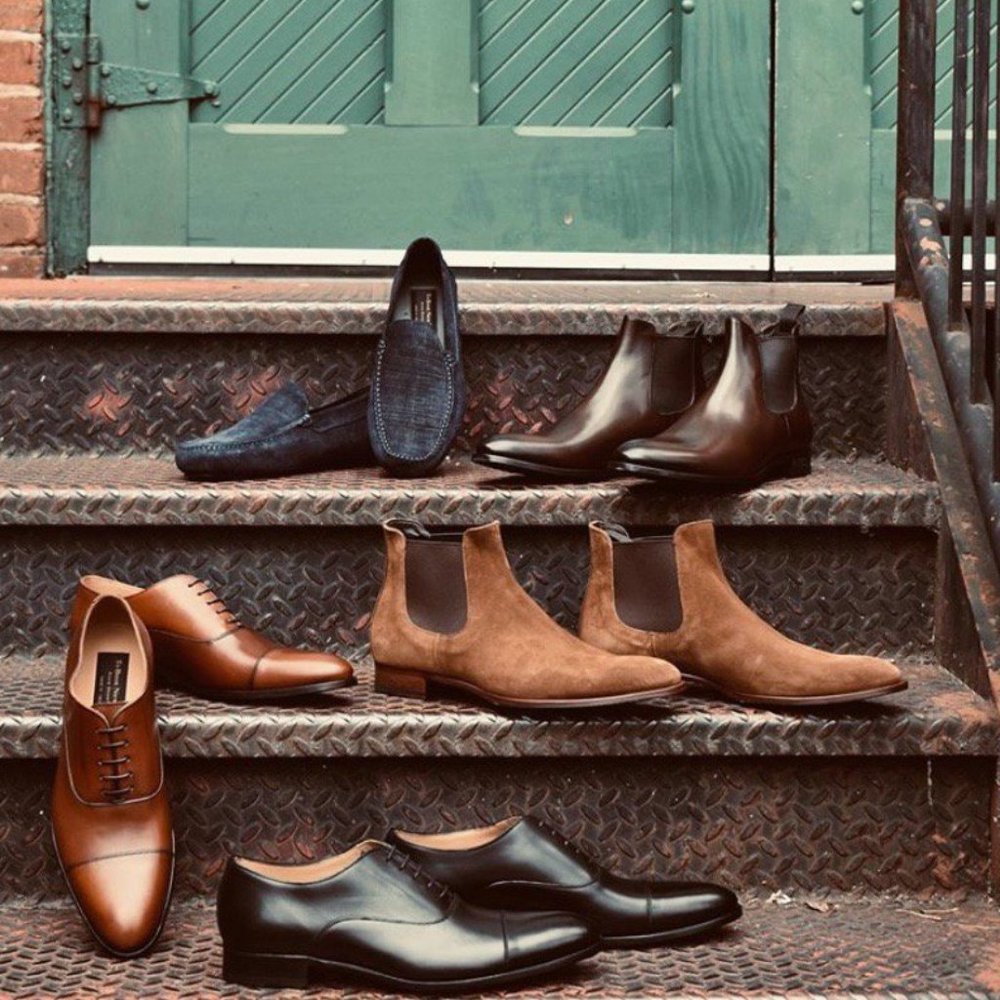 Adam Derrick To Boot Ny Men's Sharp Black Luxury … - image 7